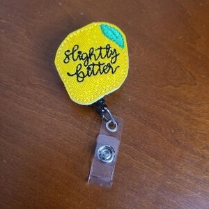 Slightly Bitter Lemon Retractable Badge Reel